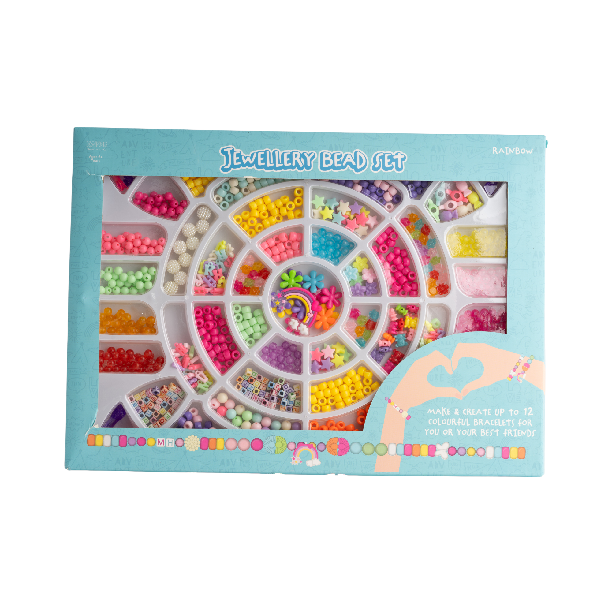 Kaiser Creative Club - Kids Mega Bead Set Lge - RAINBOW